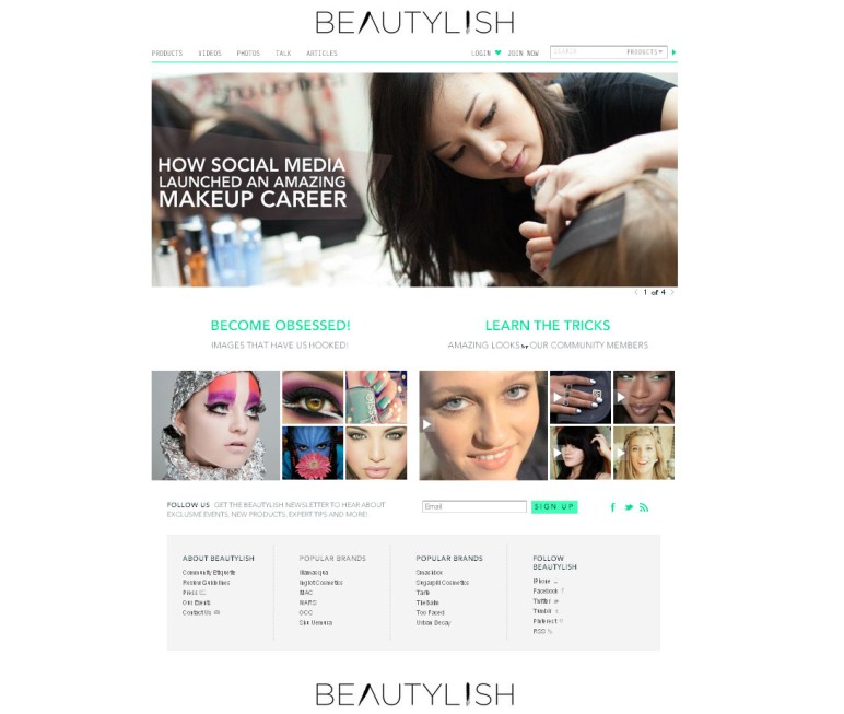 Beautylish Story - HomePage
